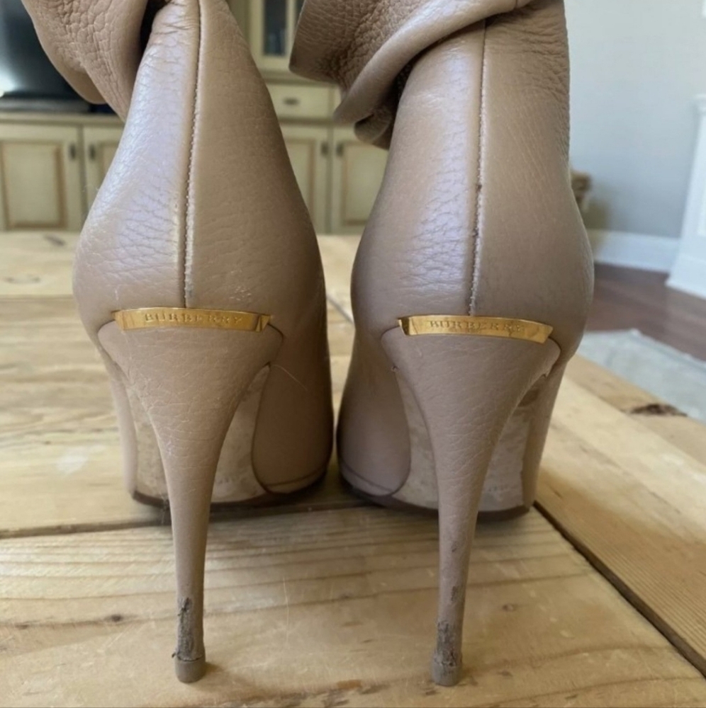 Burberry open toe booties - Picture 3 of 4